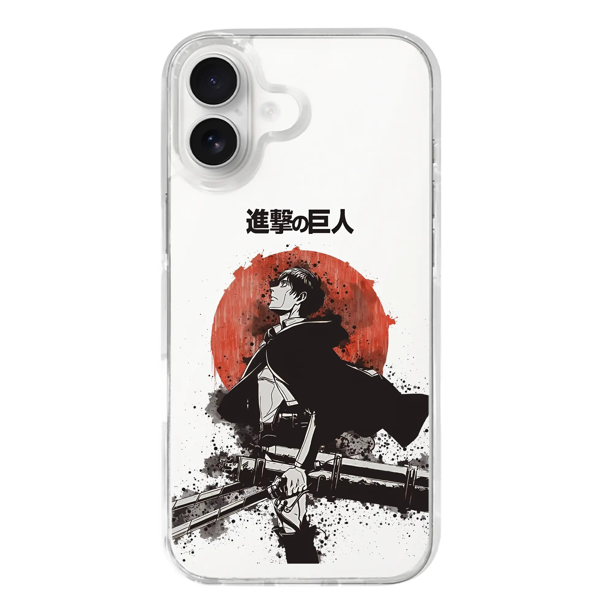 進撃の巨人 グッズ エレン・イェーガー - iPhone 17シリーズ 透明スマホケース – 薄型・耐衝撃・精密フィット保護カバー